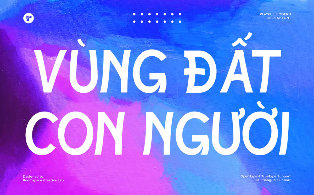 Font chữ Việt hóa vui tươi năng động TH Glafty